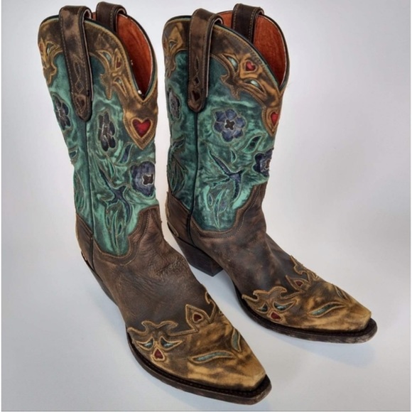 Dan post bluebird western boots size 9 gorgeous and great condition Yellowstone - Picture 7 of 14